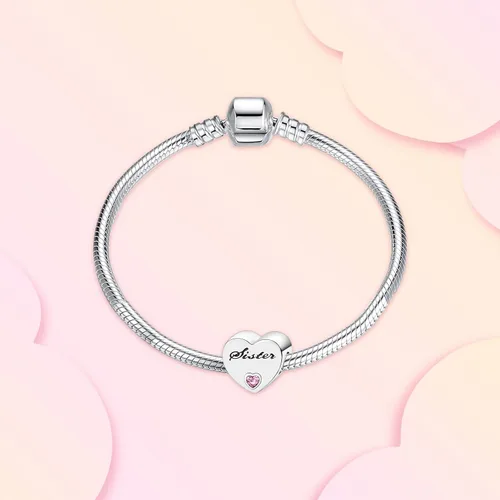 Miniatura 2 de Annmors Family Charm Love your Dad Mon Sister Infinity Charm fits Bracelets, 925 Sterling Silver-Lucky Charm for Woman Pendant Bead, Jewelry Beads