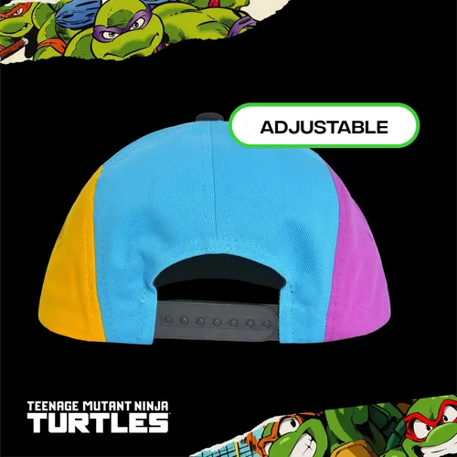 Miniatura 4 de Concept One TMNT - Gorra de béisbol para adultos, diseño de tortugas ninja con ala plana