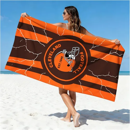 Miniatura 34 de Football Fan Thin Lightweight Microfiber Beach Towel Las Vegas City Themed Large Absorbent Oversized Towels Men Women Stuff Raiders Team Dad Husband