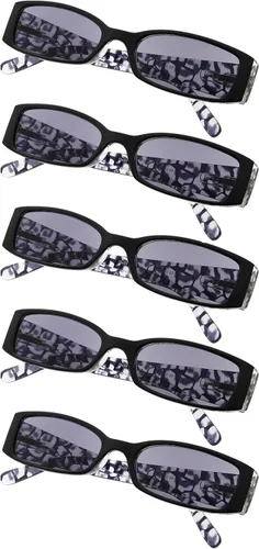 Miniatura 6 de Paquete de 5 lentes de lectura con diseño floral para mujer, incluye lectores de sol