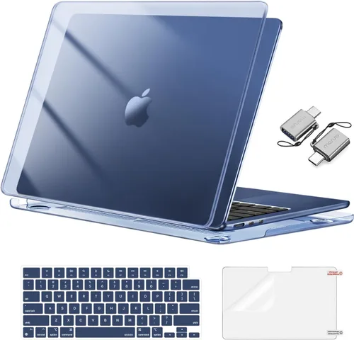 Miniatura 45 de Mosiso Funda para MacBook Air de 13 y 13.6 pulgadas, 2024, 2023 y 2022, M3 A3113, M2 A2681, Touch ID, carcasa rígida, cubierta de teclado, protector