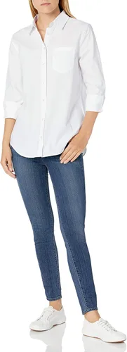 Miniatura 4 de Tienda Essentials - Camisa de popelina de manga 34 para mujer