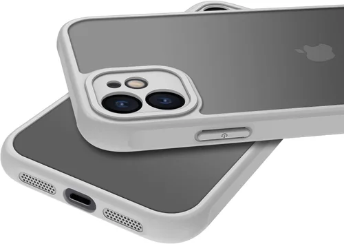 Miniatura 8 de PinLiSheng Funda mate para iPhone 11, funda protectora dura y delgada con protección a prueba de golpes, funda trasera translúcida y mate para Gris