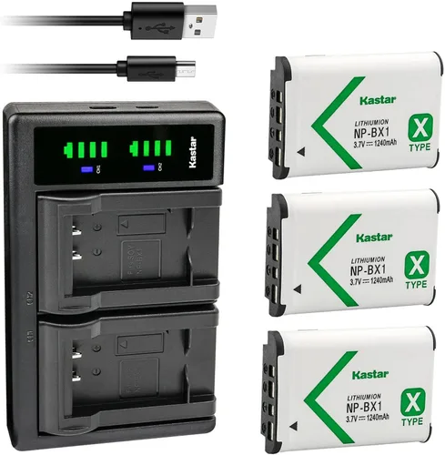 Miniatura 6 de Kastar Cargador de batería USB NP-BX1 LTD2 para cámara Sony Vlog ZV-1, Cyber-Shot DSC-H400, Cyber-Shot DSC-HX300, Cyber-Shot DSC-HX400, Cyber-Shot