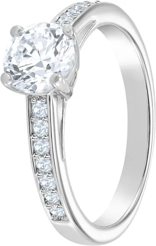 Miniatura 2 de Swarovski Colección de joyas de anillo redondo Atract, acabado de rodio, cristales transparentes