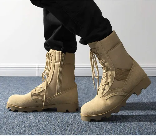 Miniatura 6 de KaiFeng Botas militares tácticas militares del ejército para hombre, botas ligeras