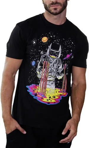 INTO THE AM Camisetas gráficas para hombre, tallas S a 4XL, camisetas coloridas de manga corta, diseños de astronautas trippy