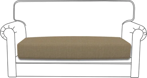Miniatura 93 de Easy-Going - 4 Fundas de cojín elásticas para sofá seccional, izquierda/derecha, en forma de L, funda de asiento antideslizante, suave, flexible
