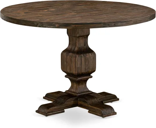 Miniatura 3 de East West Furniture I3AB5-747 - Juego de mesa de comedor de 5 piezas para 4 personas, incluye una mesa de cocina redonda con pedestal y 4 sillas