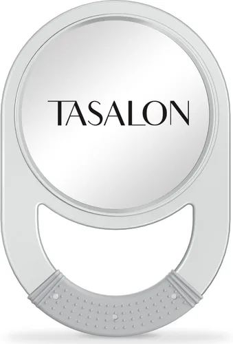Miniatura 8 de TASALON Espejo de Mano Irrompible, Espejos de Mano con Mango, Salón, Espejo de Barbero para Cabello, Antideslizante de Mano con Agarre de Goma