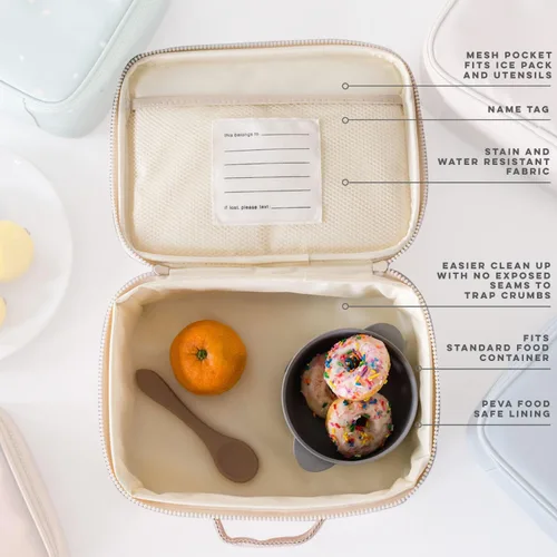 Miniatura 5 de 3 Sprouts Lonchera para niños, niños y niñas, lonchera aislada para niños y niñas, perfecta para la escuela y los viajes, Loncheras para niños