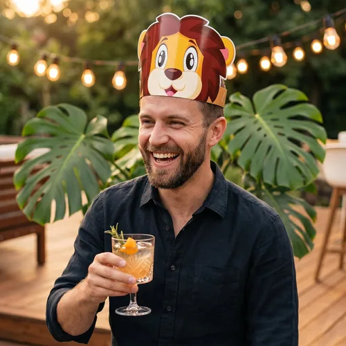 Miniatura 7 de chiazllta 12 sombreros de safari de la selva para cumpleaños, coronas de papel, zoológico, animales, fiestas, diademas para niños, accesorios