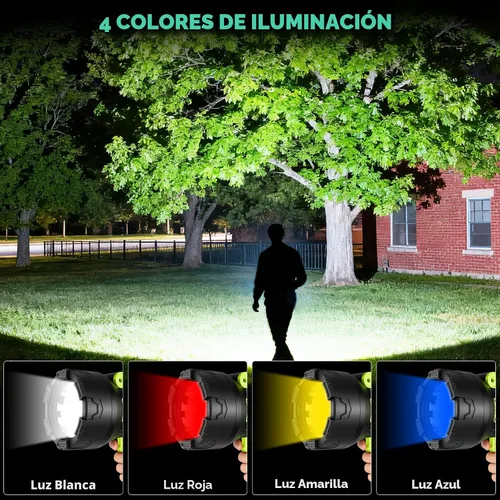 Miniatura 6 de Foco Recargable, 99,000 Lúmenes Foco LED Súper Brillante, 10000 mAh Focos de Largo Tiempo de Funcionamiento Impermeables, Foco de Mano para Verde