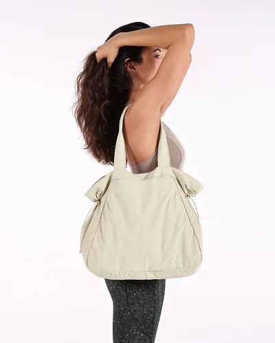 Miniatura 2 de ODODOS Bolsas de compras con cierre lateral de 18 litros, bolsa de hombro ligera, bolso de mano para compras, entrenamiento, playa, viajes