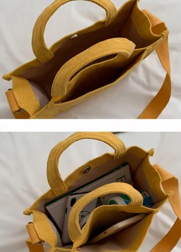 Miniatura 7 de Bolso de mano para mujer, pequeño bolso de mano, elegante bolso de mano para mujer, bolso de pana hobo de moda, bolso cruzado de mano