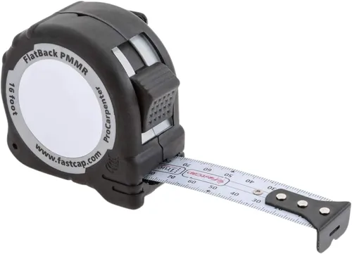 FastCap ProCarpenter Métrica/Métrica Reversa Cinta Métrica de Respaldo Plano - Ideal para Profesionales y Mejoras del Hogar - con Clip de Cinturón