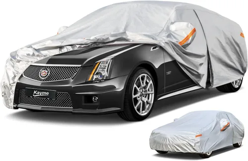 Miniatura 97 de Kayme - Cubierta completa impermeable de 6 capas para automóvil, apta para todo clima, protección para exteriores contra lluvia, rayos ultravioleta