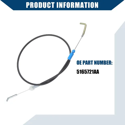 Miniatura 7 de 5165721AA - Cable de puerta delantera izquierda/manija interior para Ram 1500 2011-2018 para Ram 2500 2011-2023 / Cable de liberación del pestillo