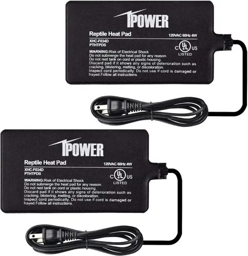 Miniatura 20 de iPower Almohadilla de calor para reptiles debajo del tanque, calentador de terrario para tortuga, lagarto, rana, serpiente, reptil y otros animales