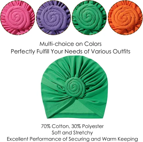Miniatura 4 de Stretch Turban Hats for Women - African Knot Headwraps Soft Pre Tied Bonnet Hair wrap Pretied for Black Women