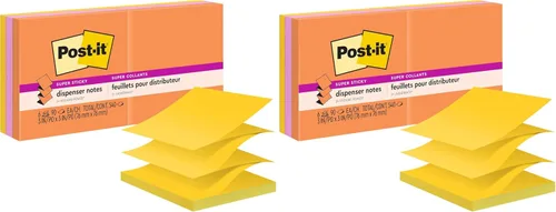 Miniatura 11 de Post-it Dispensador de notas emergentes súper adhesivas, 10 blocs de notas adhesivas, 3 x 3 pulgadas, 2 veces el poder de adherencia, suministros