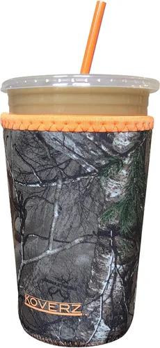 Miniatura 45 de Funda Koverz para café helado, funda aislante de neopreno para taza, se ajusta a una taza de café de 32 Oz., lavable y reutilizable, accesorios