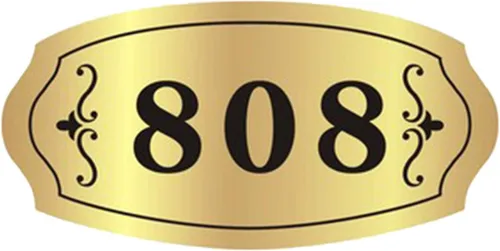 Miniatura 6 de Placa personalizada para número de casa, placa de acrílico para puerta y habitación, para hogar, oficina, hotel, apartamento (3-5 números) - 7.9 x
