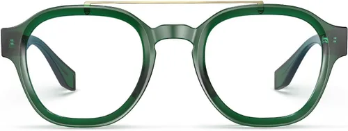 Miniatura 6 de VISOONE Gafas retro redondas antifatiga ocular de metal medianas, gafas de bloqueo de luz azul para juegos de computadora, mujeres y hombres, Sanford