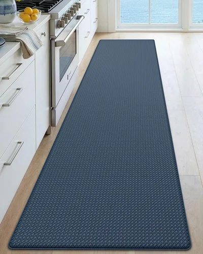 Miniatura 20 de DEXI Alfombrillas de Cocina Acolchadas Anti Fatiga, 17x59, Alfombra de Pasillo para Estar de Pie Impermeable, Espuma Viscoelástica Cómoda Acolchada