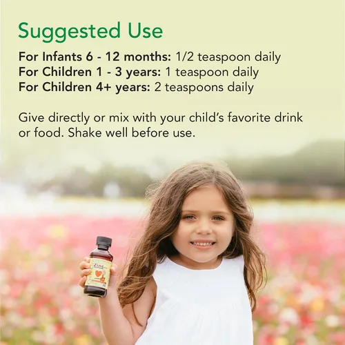Miniatura 7 de ChildLife Essentials Liquid Zinc Plus para niños y niños pequeños, suplemento líquido, gluconato de zinc y cobre para apoyo inmunológico, minerales