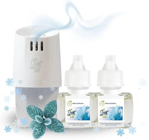 Miniatura 12 de Scent Fill Ambientador enchufable 100% natural de lavanda y vainilla, recargas de aceite perfumado, 2 recargas + difusor