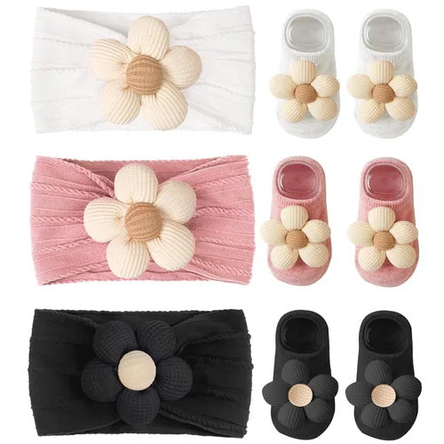 Miniatura 12 de 30 diademas de gasa para niñas pequeñas, suaves y elásticas, accesorios para el cabello para bebés, niñas, recién nacidos, bebés y niños pequeños