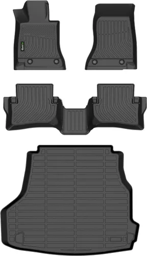 Miniatura 92 de HAFIDI® - Tapetes para auto con almacenamiento debajo del asiento, para todo clima, antideslizantes, de elastómero termoplástico, para la primera