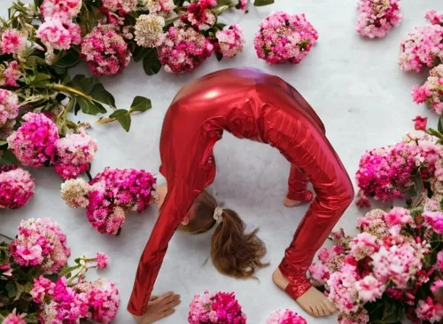 Miniatura 3 de YgneeDom Body de una pieza de elastano de manga larga metálico brillante para niñas, Metálico