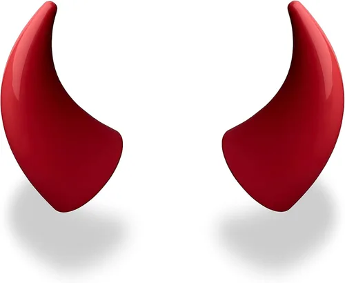 Miniatura 10 de MagNeatOhz - Cuernos de diablo grandes para casco, fabricados en Estados Unidos, accesorio magnético e intercambiable para casco, par