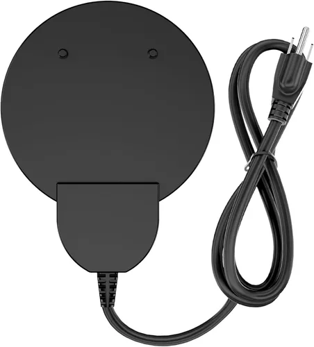 Calentador de baño para pájaros descongelante de 250 W con revestimiento de teflón negro, calentador integral de aluminio fundido para ganado, aves,