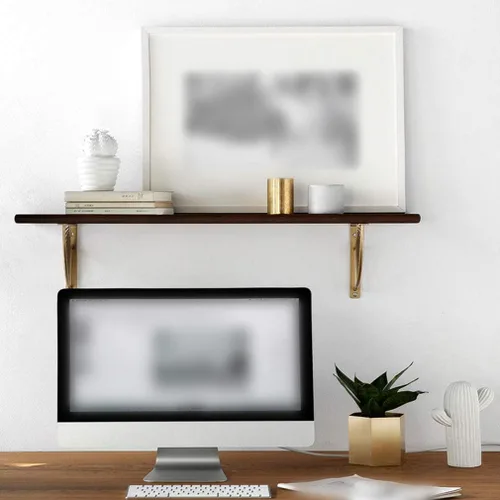 Miniatura 4 de Soportes flotantes de metal en forma de abanico para estantería, juego de 2 soportes de estante de pared en ángulo recto, para colgar en casa