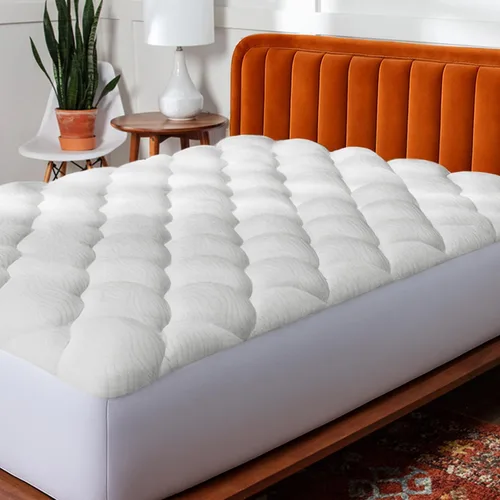 Miniatura 10 de ViscoSoft - Cubrecolchón de fibra de primera calidad, tipo nube - Parte superior de almohada acolchada perfecta para todas las posiciones