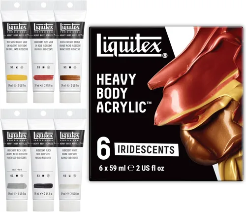 Miniatura 17 de Liquitex Professional Heavy Body - Pintura acrílica, 6 x 59 ml (2.0 fl oz), juego de colores fluorescentes