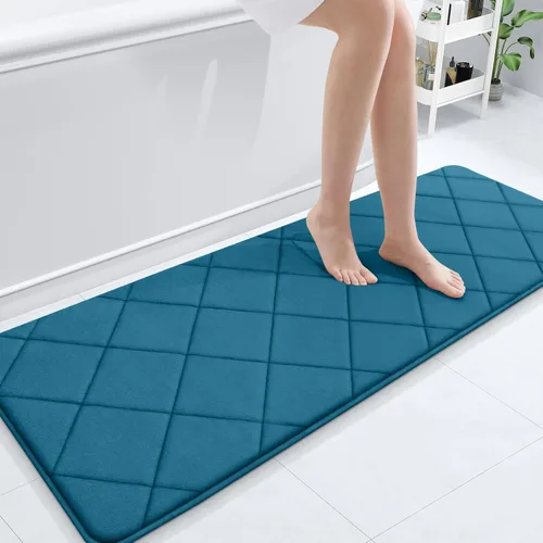 Miniatura 108 de OLANLY Tapete de baño de espuma viscoelástica de 24 x 16 pulgadas, ultra suave y absorbente, lavable a máquina, cómodo tapete de baño para suelo