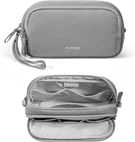 Miniatura 15 de tomtoc Organizador de Electrónicos Estuche de Viaje, Bolsa de Viaje Resistente al Agua Organizador de Cables para Artículos Esenciales, Estuche Verde