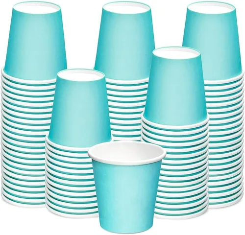 Miniatura 15 de Paquete de 100 vasos de baño de 3 onzas, vasos de papel desechables, vasos de papel para enjuague bucal, vasos de papel pequeños para baño, enjuague
