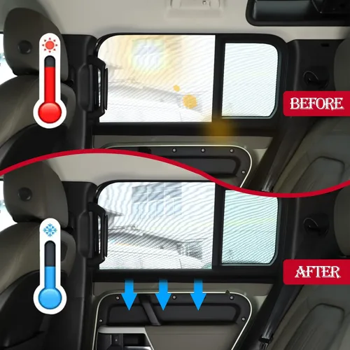 Miniatura 3 de 100% de protección contra insectos, compatible con Land Rover Defender 90 110 2004-2022, cortinas de malla transpirable para puertas y ventanas