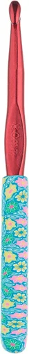 Miniatura 7 de The Quilted Bear Ganchos de ganchillo – Ganchos de ganchillo florales de agarre suave premium con mango ergonómico de arcilla polimérica, gama