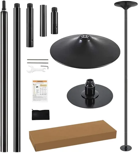 Juego de Tubo de Baile - Altura Ajustable Premium 7.38-8.85 pies Portátil 45 mm de Diámetro 360° Tubo de Baile Giratorio para el Hogar, Capacidad de