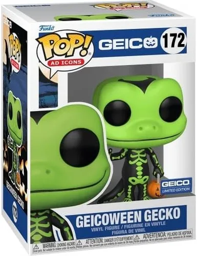 Funko POP! Anuncio Iconos Geicoween Gecko (Verde)