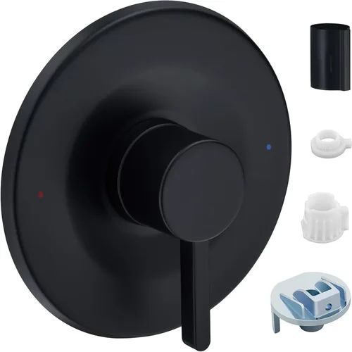 Kit de molduras de ducha y bañera, compatible con válvula Moen Posi-Temp, negro mate