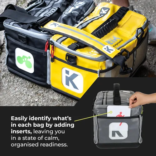 Miniatura 7 de KitBrix Bolsa de equipo deportivo - Bolsa impermeable para natación, ciclismo, correr, gimnasio, fútbol, fútbol, transición de triatlón, carreras