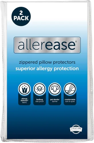 Miniatura 7 de Aller-Ease - Protectores de almohada contra alergenos y chinches.