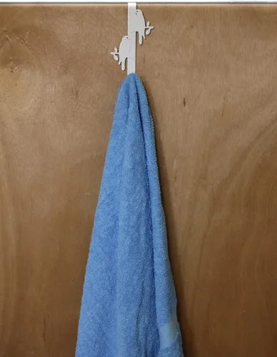 Miniatura 4 de Gancho organizador multiusos para colgar sobre la puerta, para toallas, abrigos, albornoces y trajes de baño para baño, cocina, dormitorio, hierro